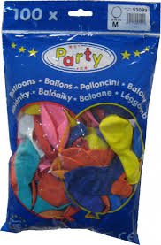 Nafukovací Balonky Mix barex 100ks 53099 | Dekorace - Párty